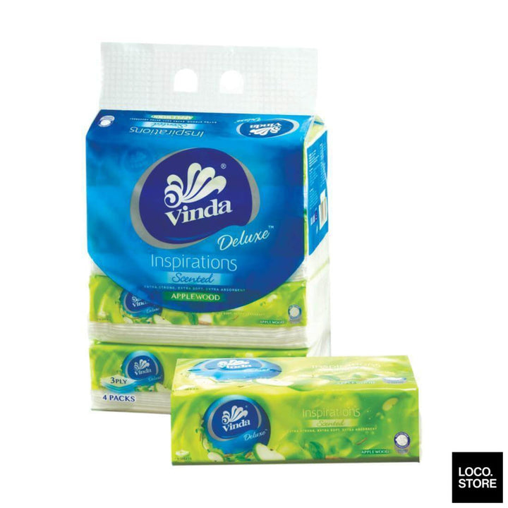 VINDA Deluxe Tissue 3 ply Apple Wood (L) 110s x 4 - 