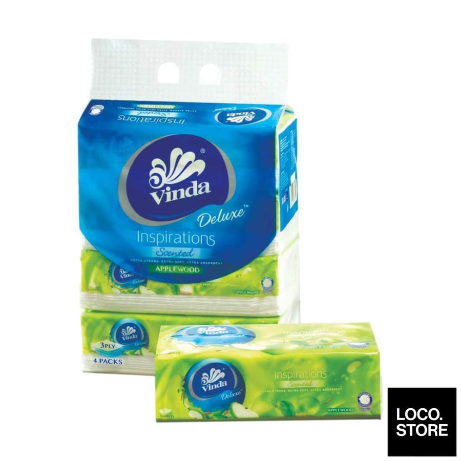 VINDA Deluxe Tissue 3 ply Apple Wood (L) 110s x 4 - 