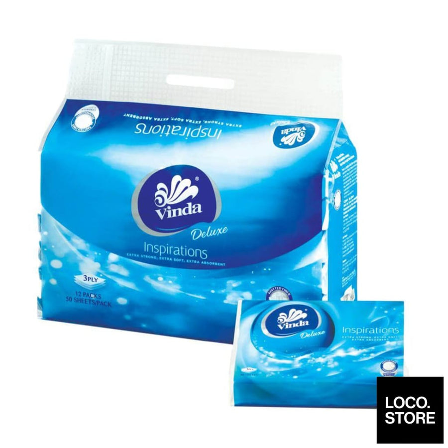 VINDA Deluxe Tissue 3 ply (S) 50s x 12 - Household