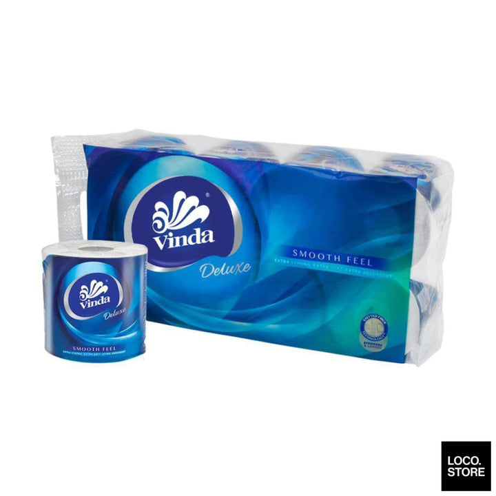 VINDA Deluxe Toilet Paper 3ply 8 rolls - Household