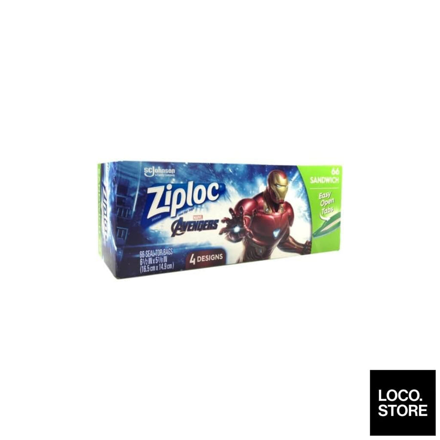 Ziploc Sandwich - Avengers 66 bags - Household