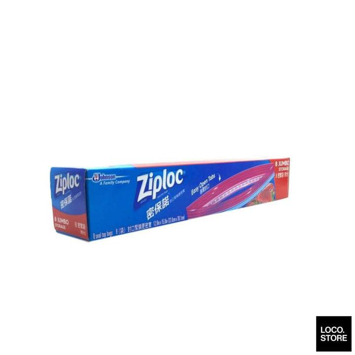 Ziploc Storage Jumbo Eot 8 bags - Household